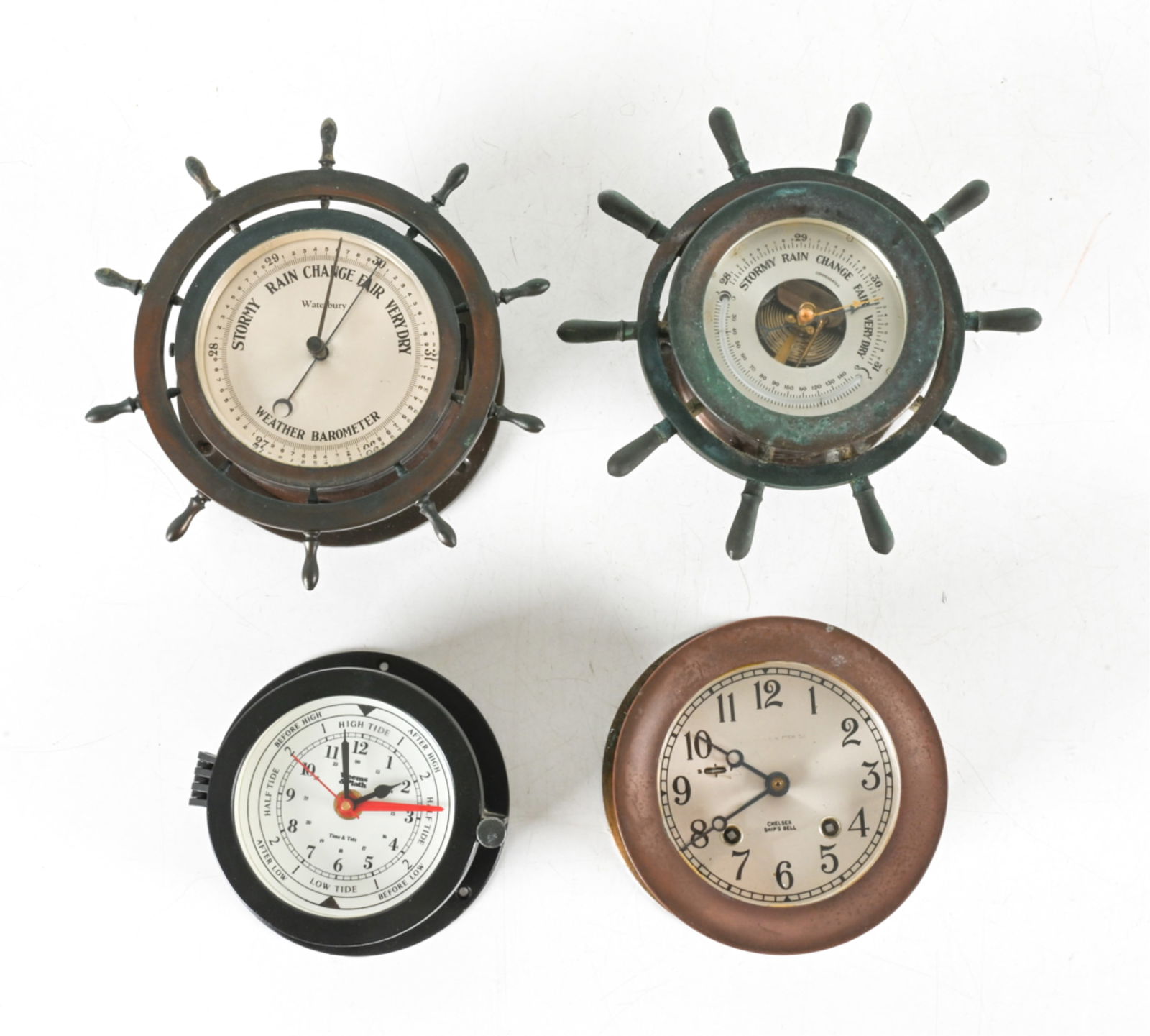 (4) SHIP CLOCKS AND BAROMETERS INCL. CHELSEA (1 of 11)