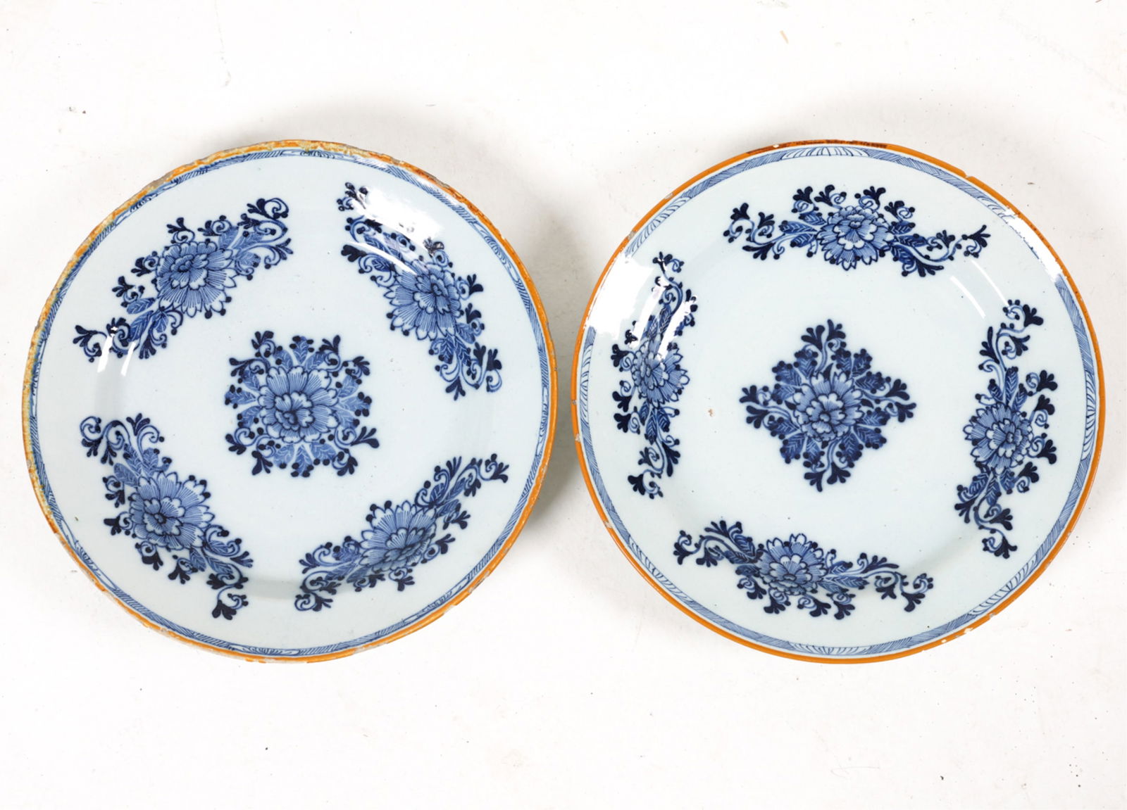 (2) BLUE & WHITE CERAMIC CHARGERS (1 of 11)