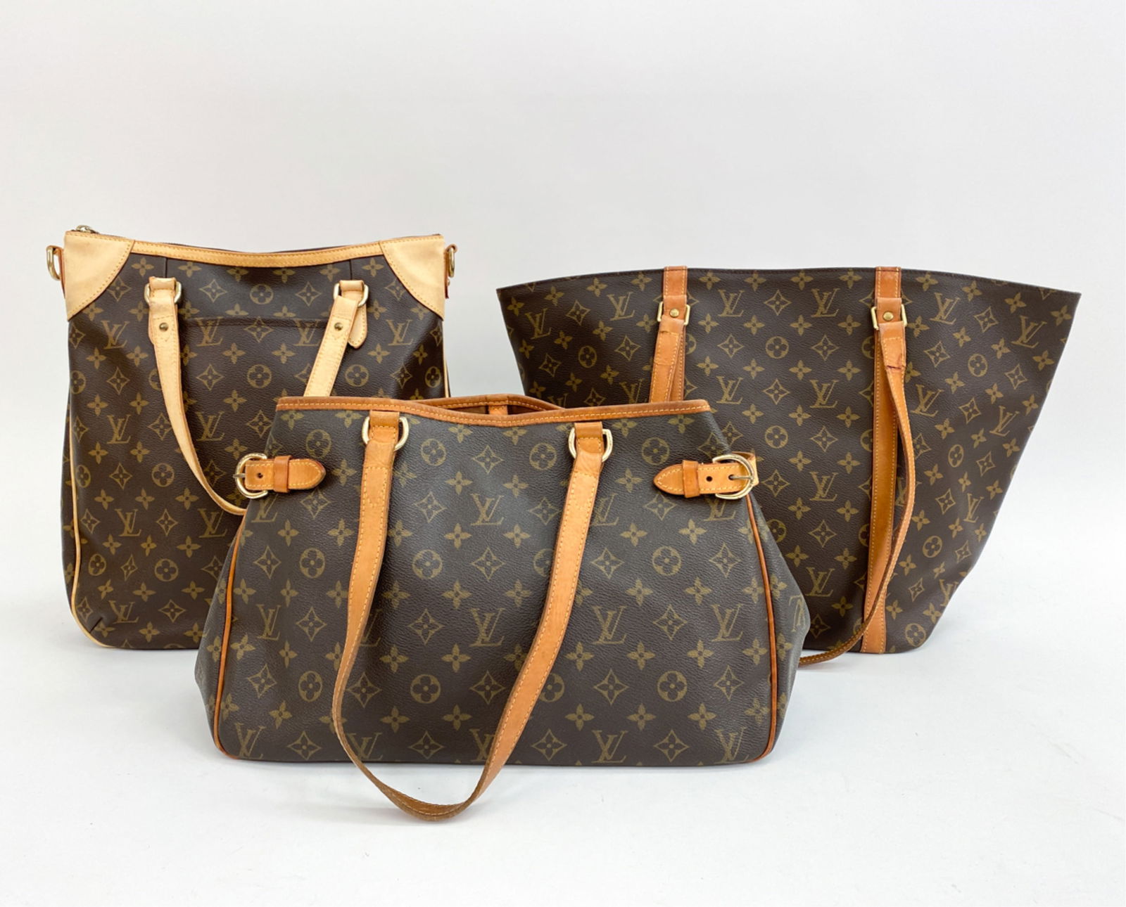 (3) LOUIS VUITTON MONOGRAM TOTE BAGS (1 of 20)