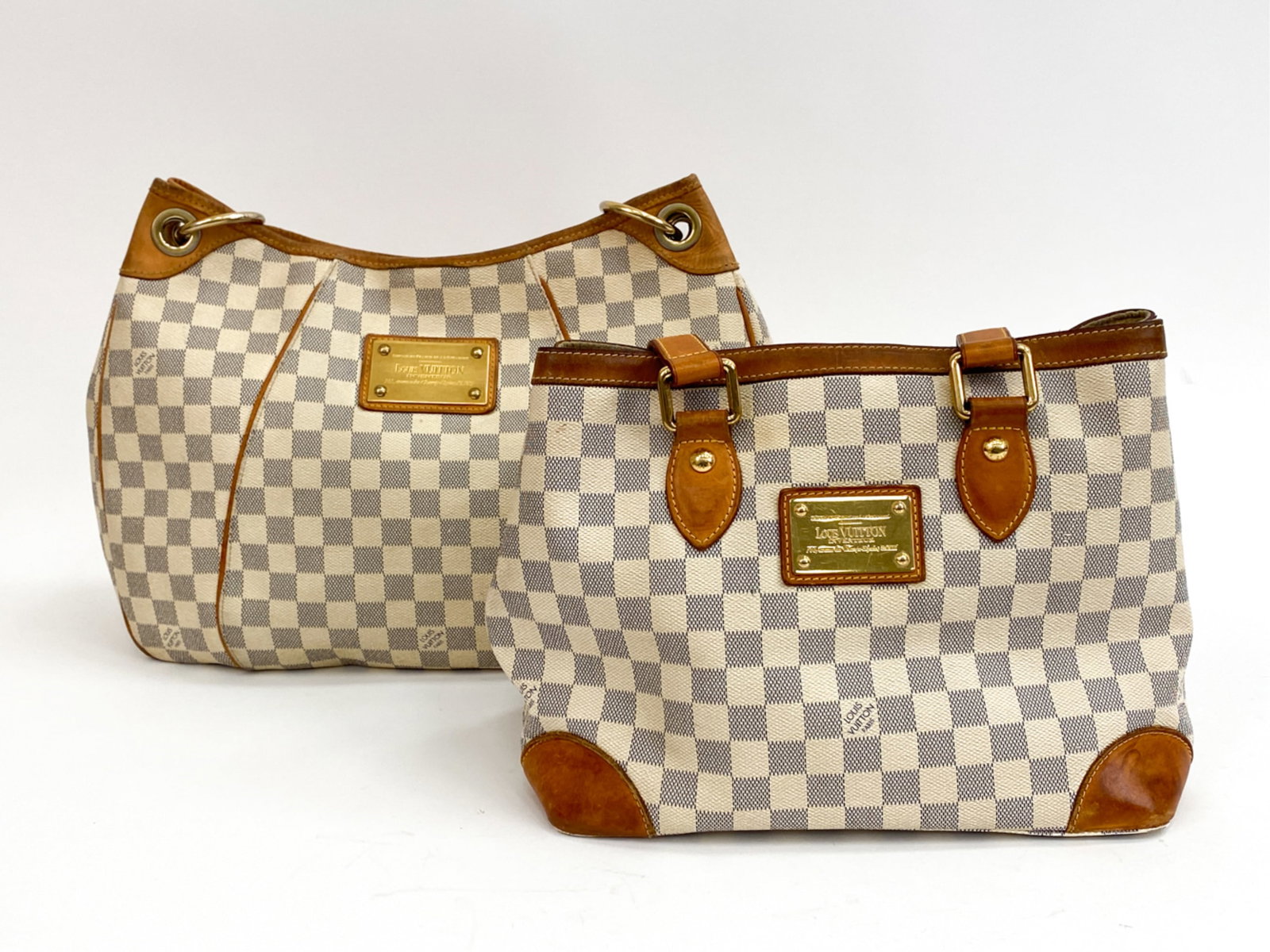 (2) LOUIS VUITTON AZUR LEATHER BAGS (1 of 15)