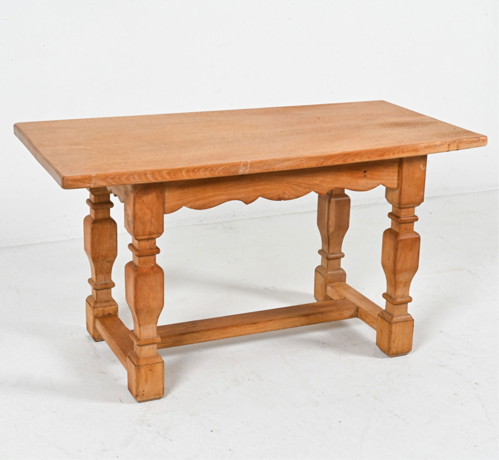DANISH CARVED OAK SIDE TABLE, C.1970's (1 of 16)
