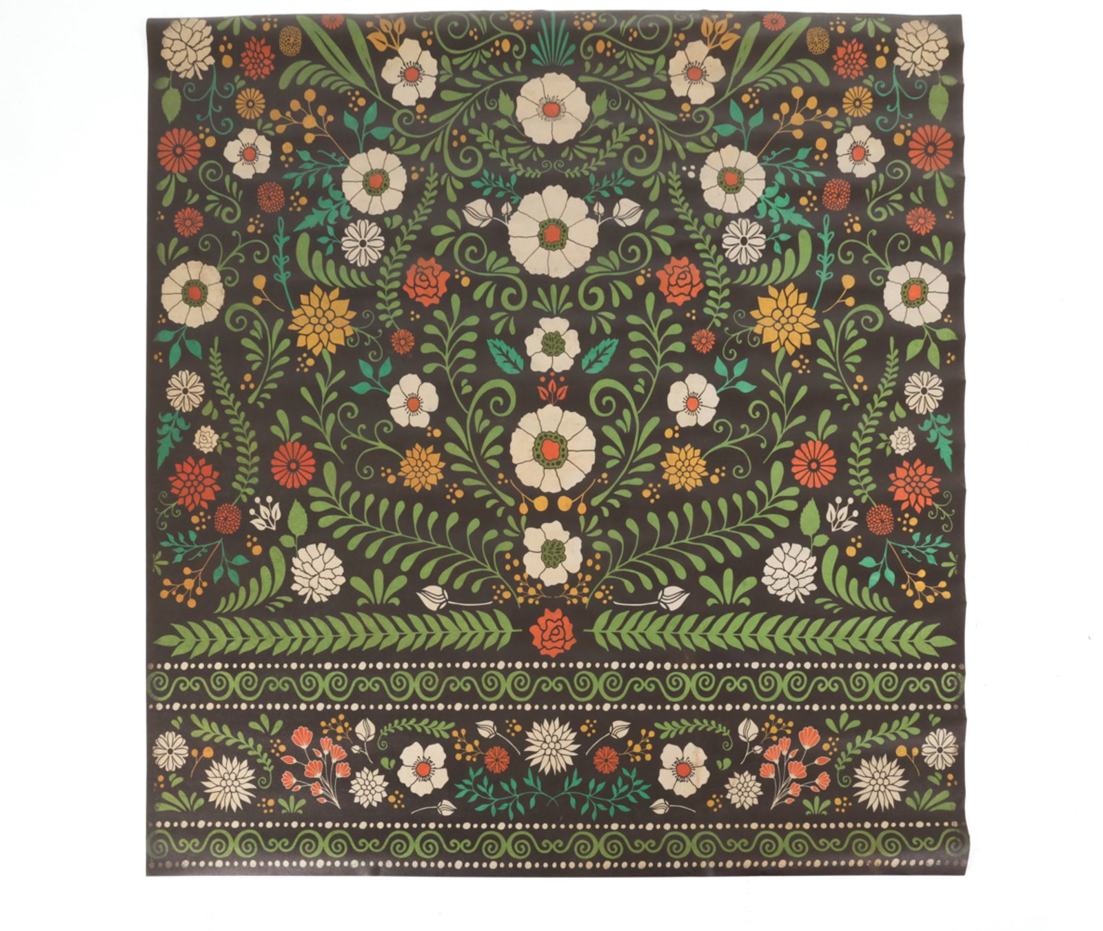 FLORAL VINYL FLOORCLOTH (1 of 9)