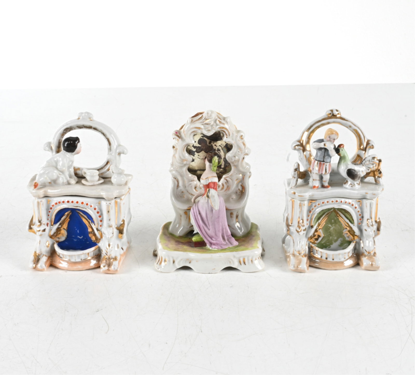 (3) ANTIQUE PORCELAIN DRESSER BOXES (1 of 12)