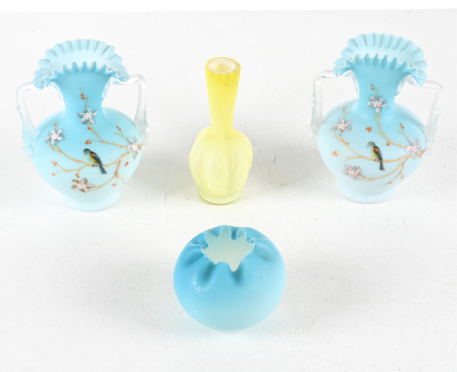 (4) GROUPING INCL. SATIN GLASS (1 of 9)