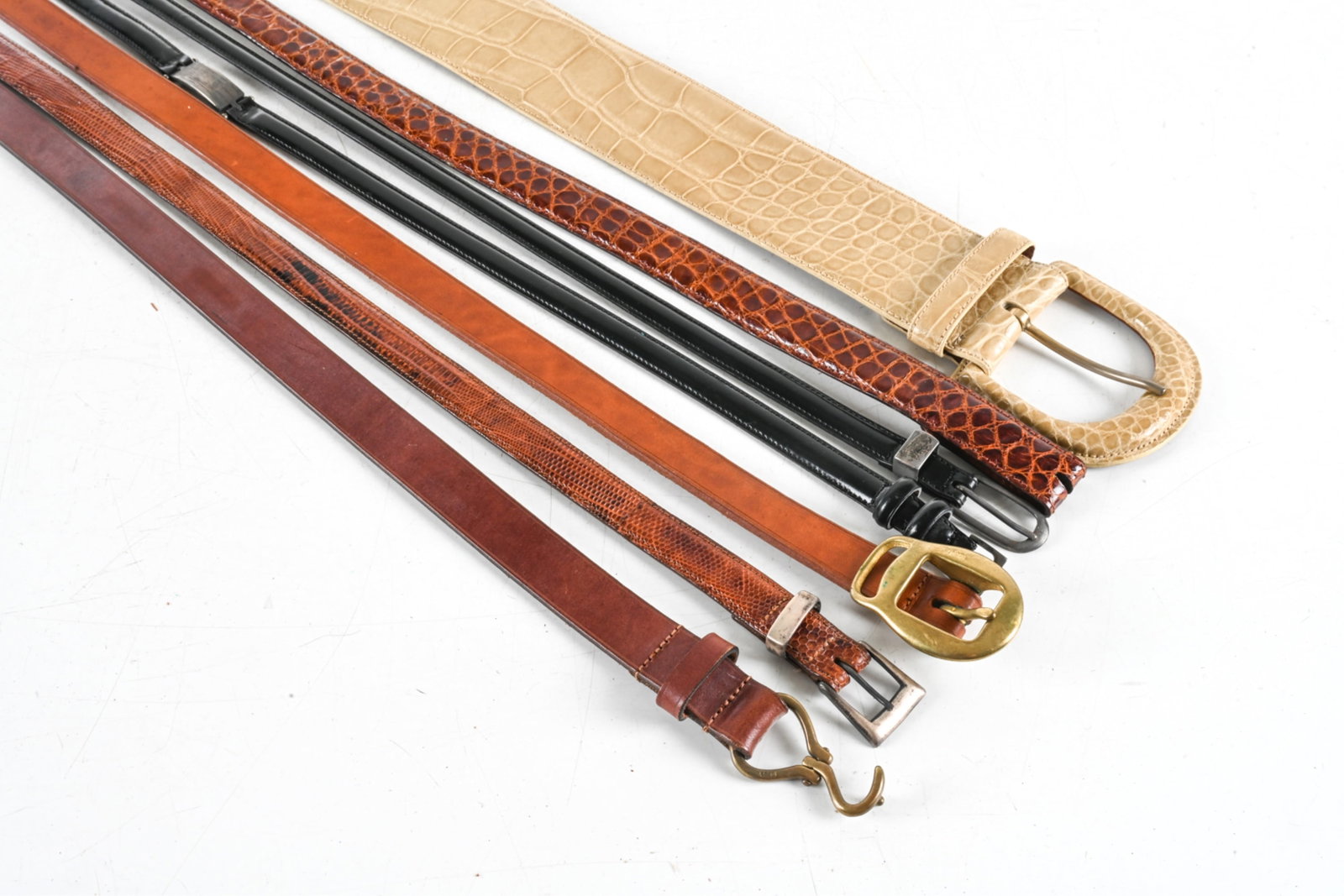 VINTAGE RALPH LAUREN LEATHER BELTS INCL. STERLING (1 of 12)