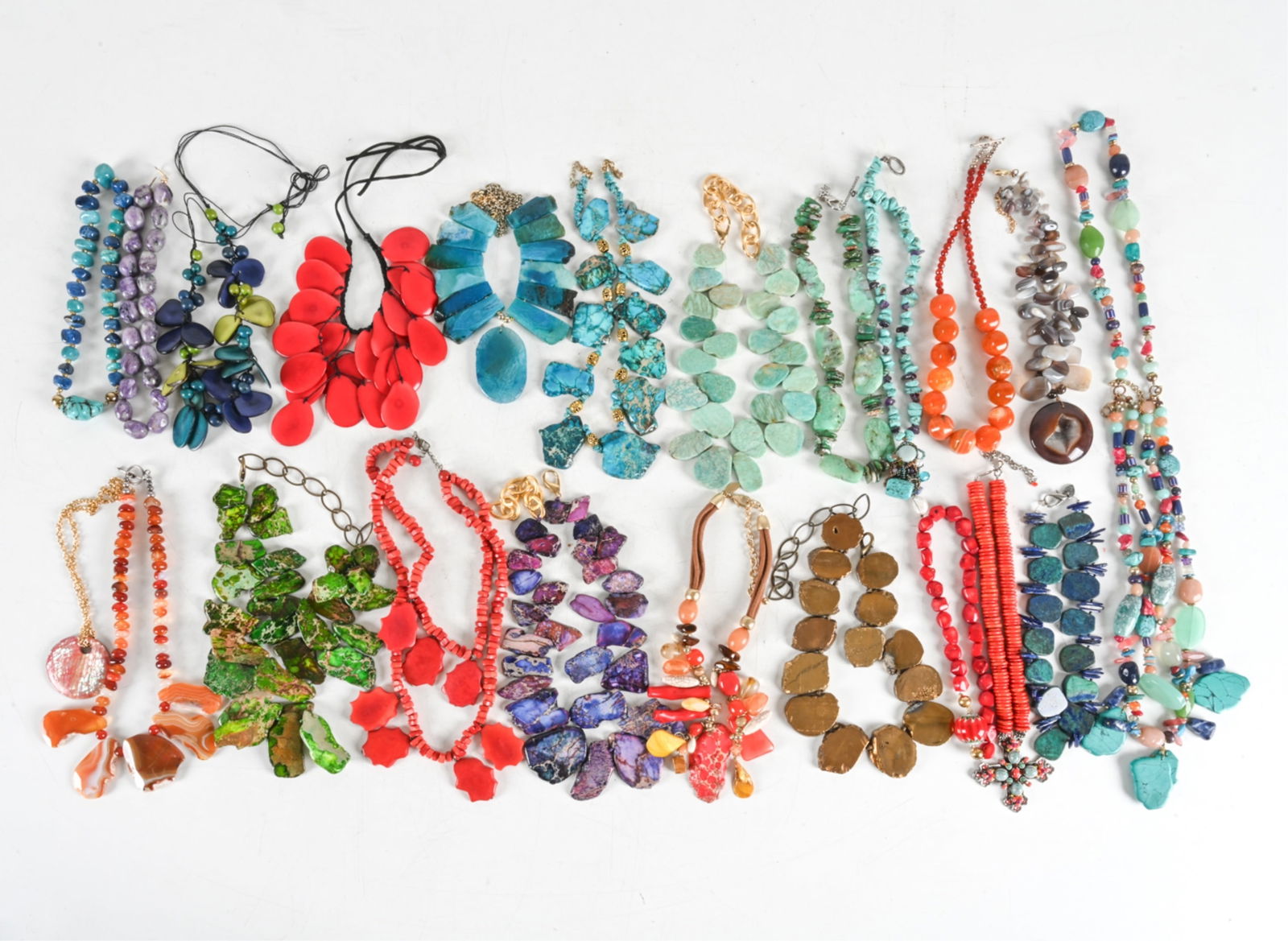 Grouping Of Costume Jewelry Incl. Natural Stone Auction