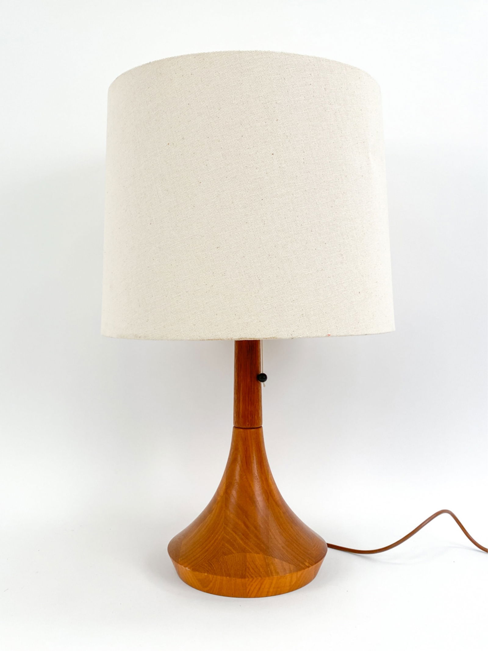 DOMUS TEAK TABLE LAMP. C. 1960'S (1 of 6)