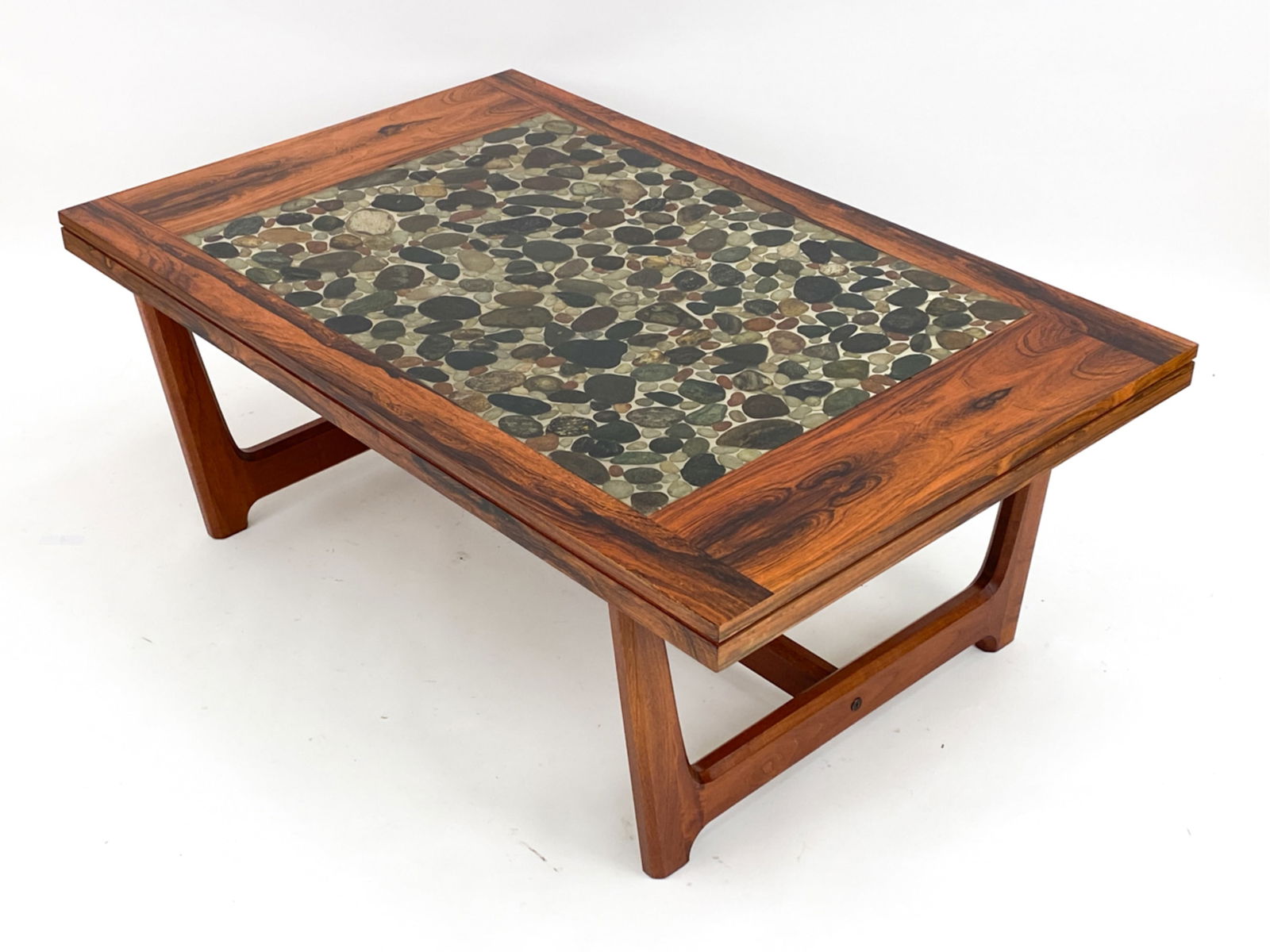 IB KOFOD LARSEN STYLE ROSEWOOD STONE COFFEE TABLE (1 of 15)