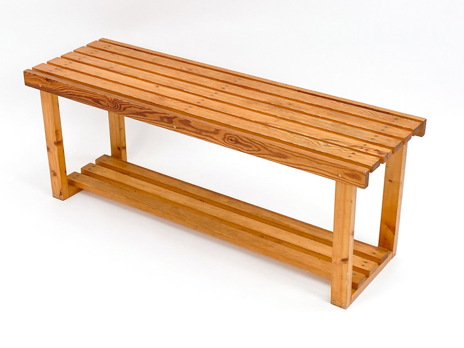 VINTAGE DUTCH PINE BENCH C. 1970 (1 of 10)
