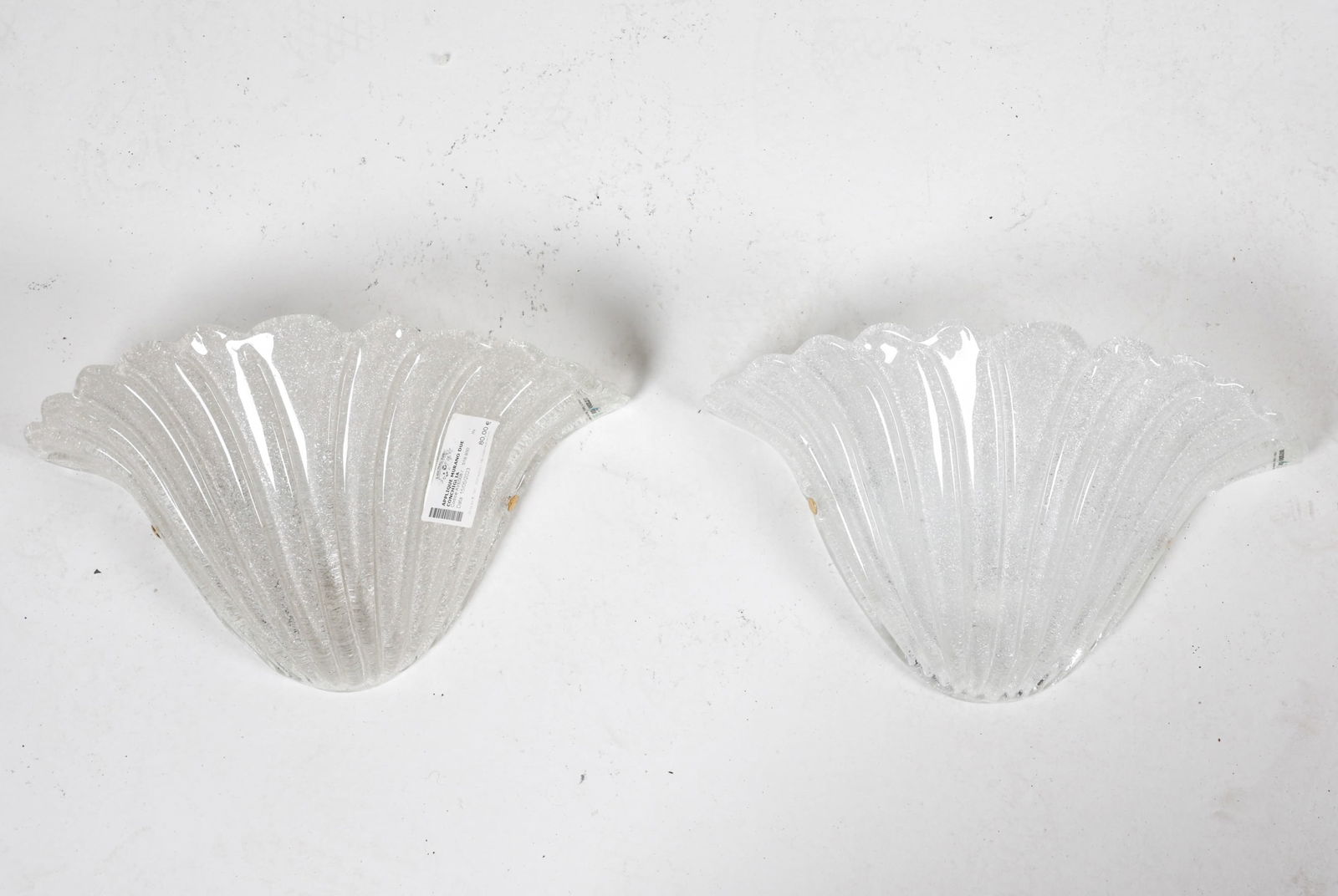 (2) 'CONCHIGLIA' CRYSTAL SCONCES FOR MURANO DUE (1 of 11)