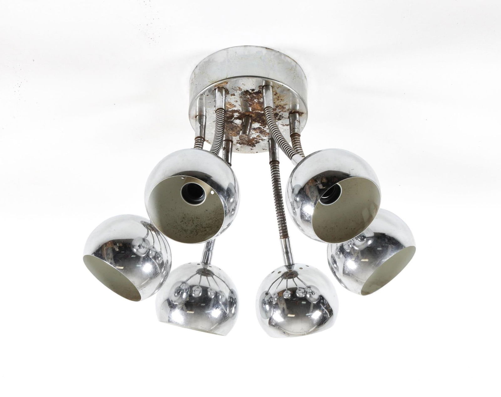 CHROME STEEL CEILING LIGHT FOR REGGIANI (1 of 11)