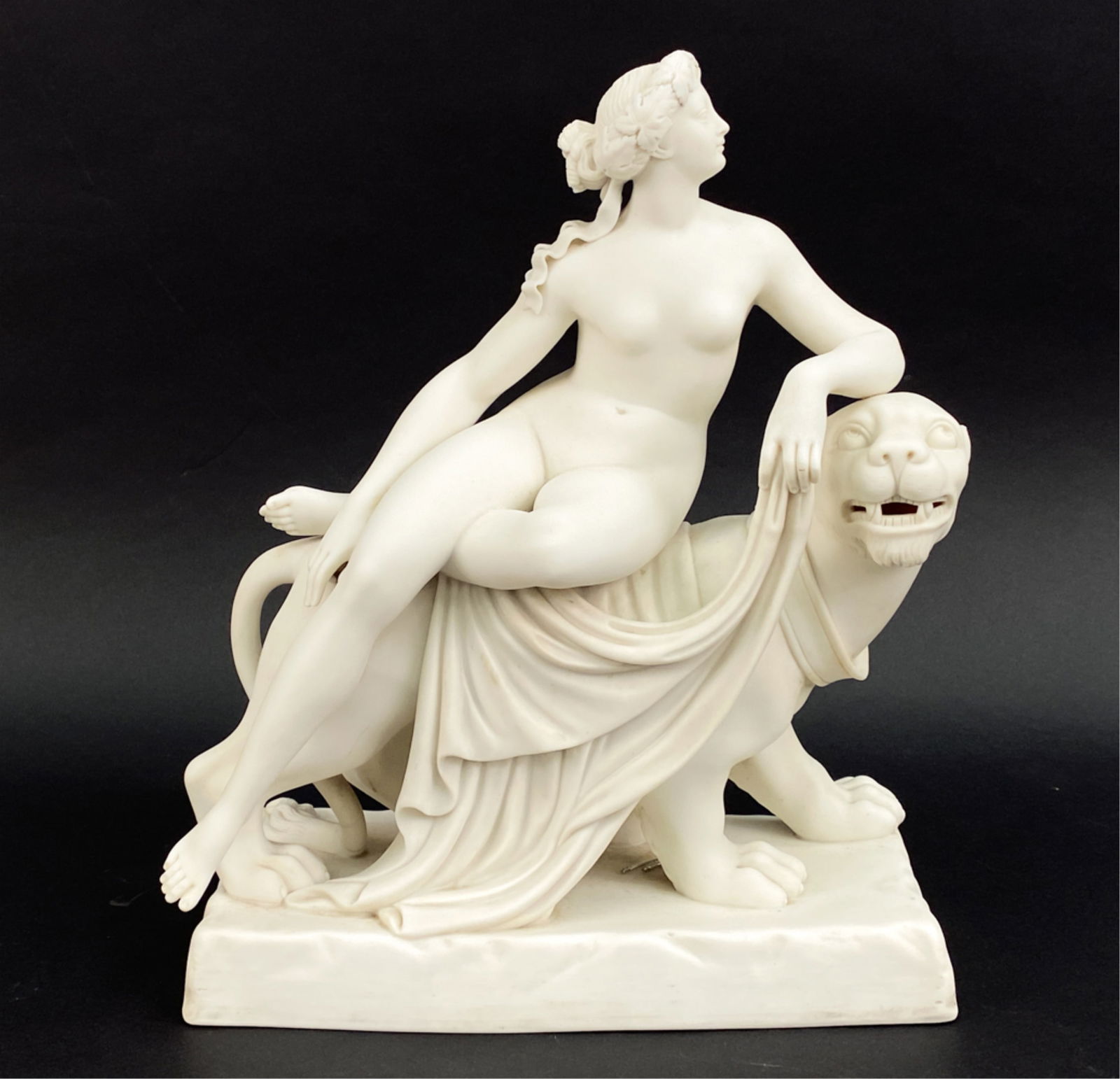 ANTIQUE MINTON PARIAN WARE GREEK STATUE. C.1850'S (1 of 10)