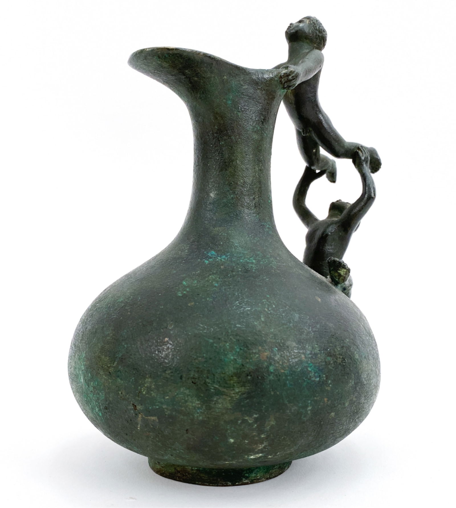 ANTIQUE BRONZE ROMAN STYLE GRAND TOUR VESSEL (1 of 8)