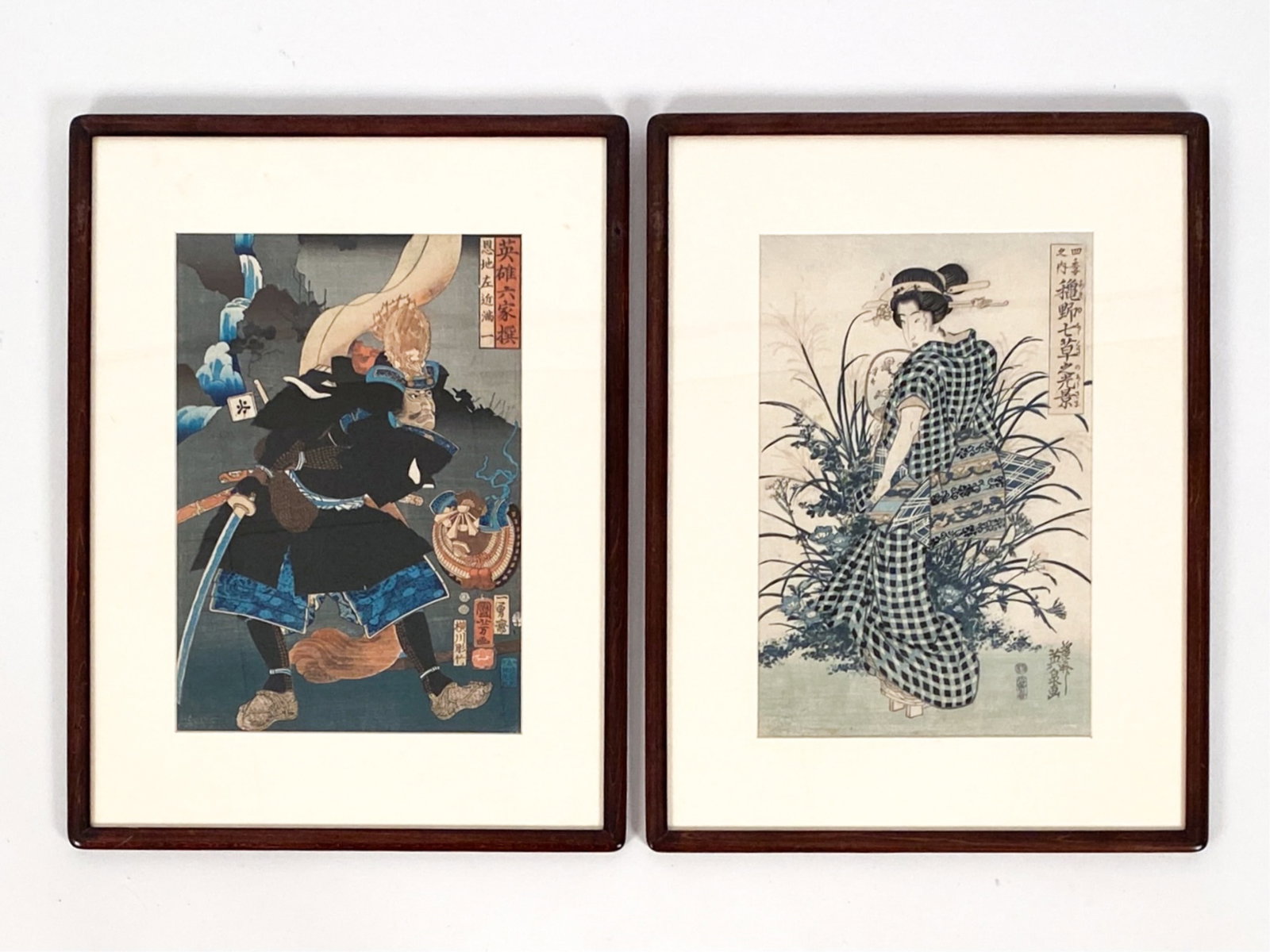 (2) ANTIQUE JAPANESE WOODBLOCK PRINTS (1 of 10)