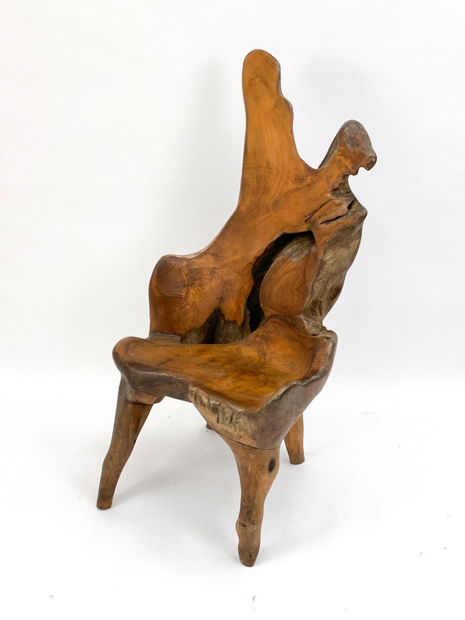 ORGANIC MODERN ROOT CHAIR, SIGNED (1 of 10)