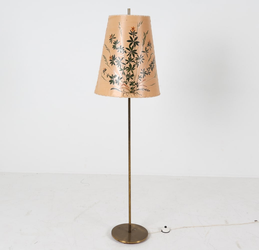 GERMAN BRASS FLOOR LAMP, C. 1960'S (1 of 9)