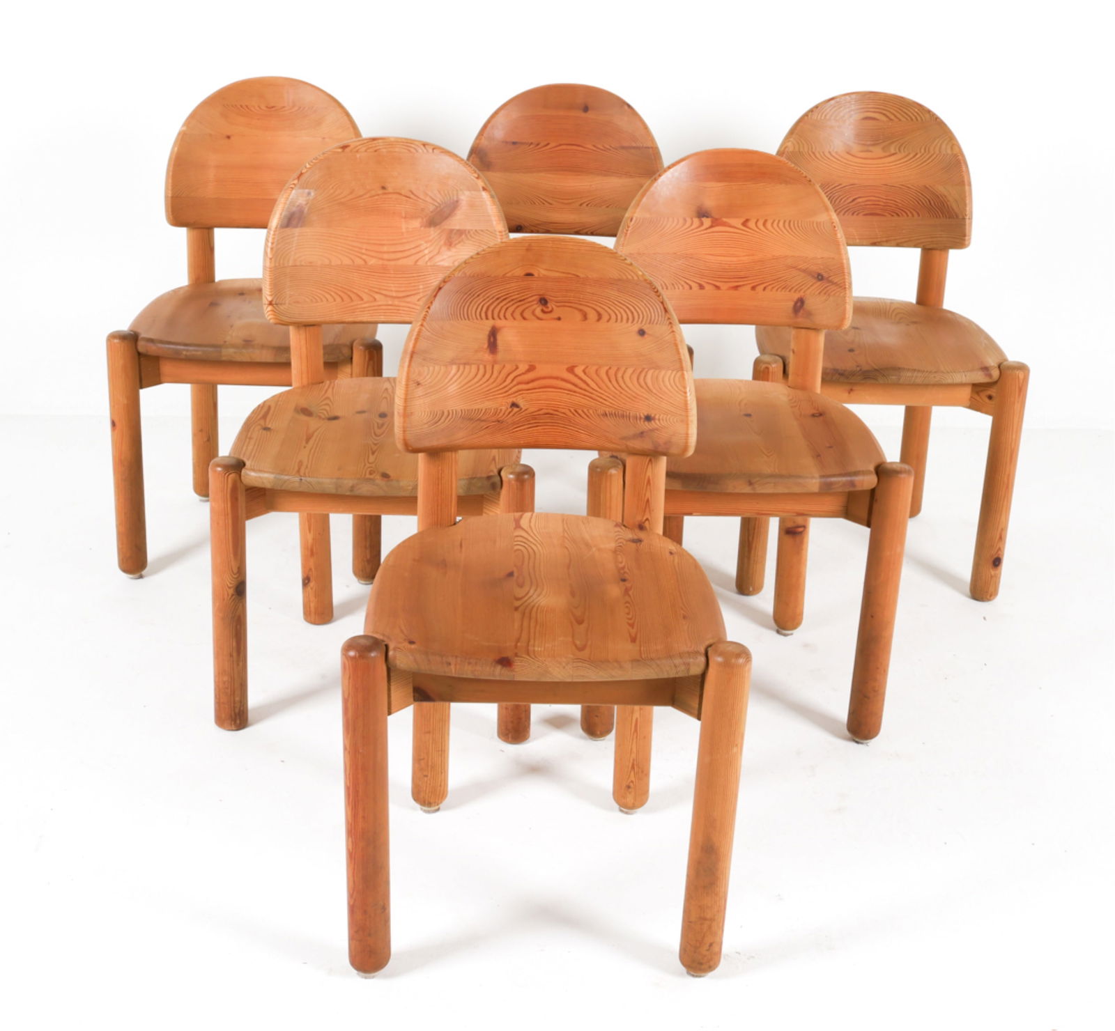 PINE DINING SIDE CHAIRS ATTR. RAINER DAUMILLER (1 of 10)