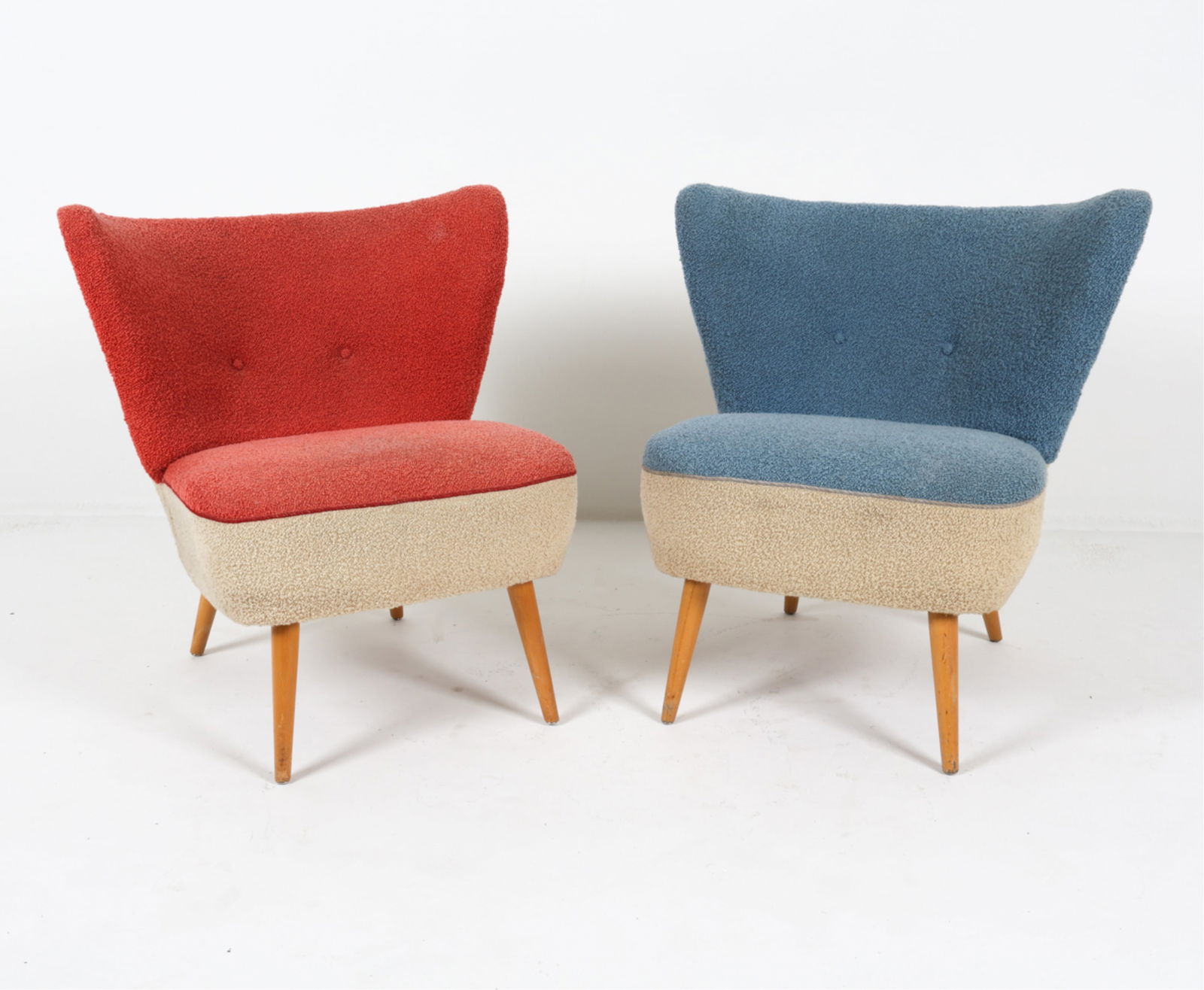 SCANDIANVIAN WINGBACK COCKTAIL CHAIRS, C.1950'S (1 of 11)