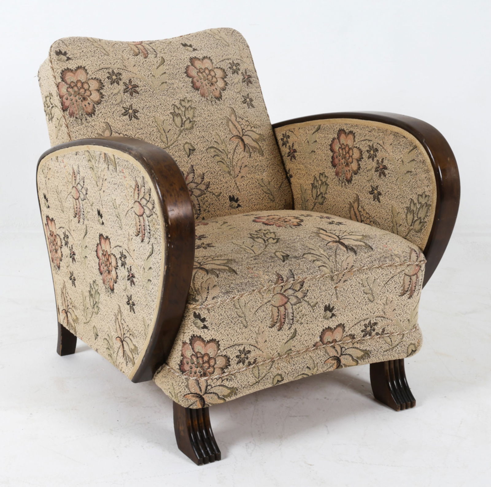 SWEDISH DECO MODERN LOUNGE CHAIR C.1930'S (1 of 16)