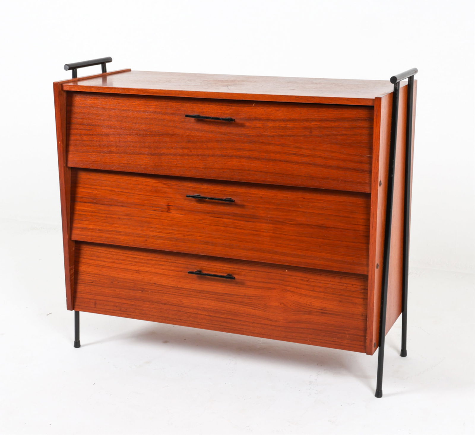 DUTCH TEAK AND IRON SHOE CABINET (1 of 14)