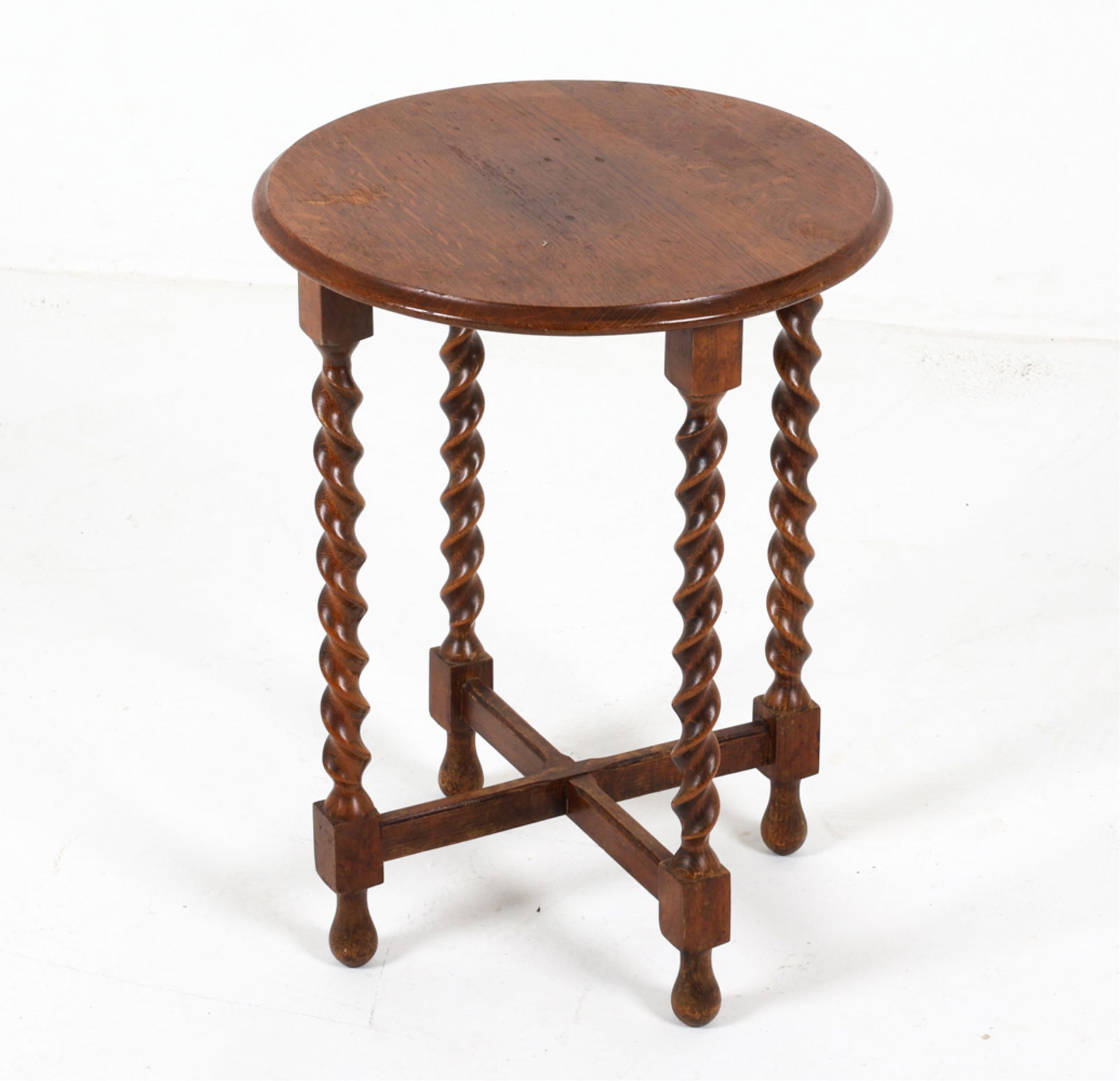 DUTCH OAK ART-DECO SIDE TABLE, CIRCA 1930'S (1 of 12)