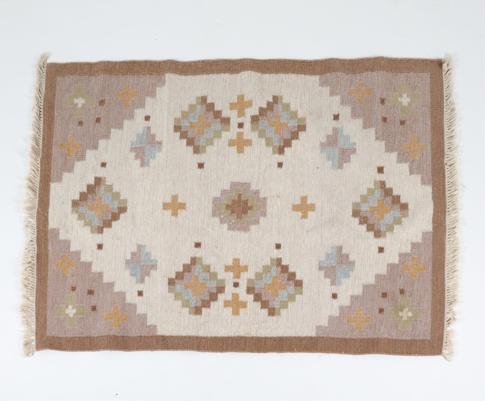 SWEDISH ROLLAKAN WOOL RUG, C.1960'S (1 of 11)