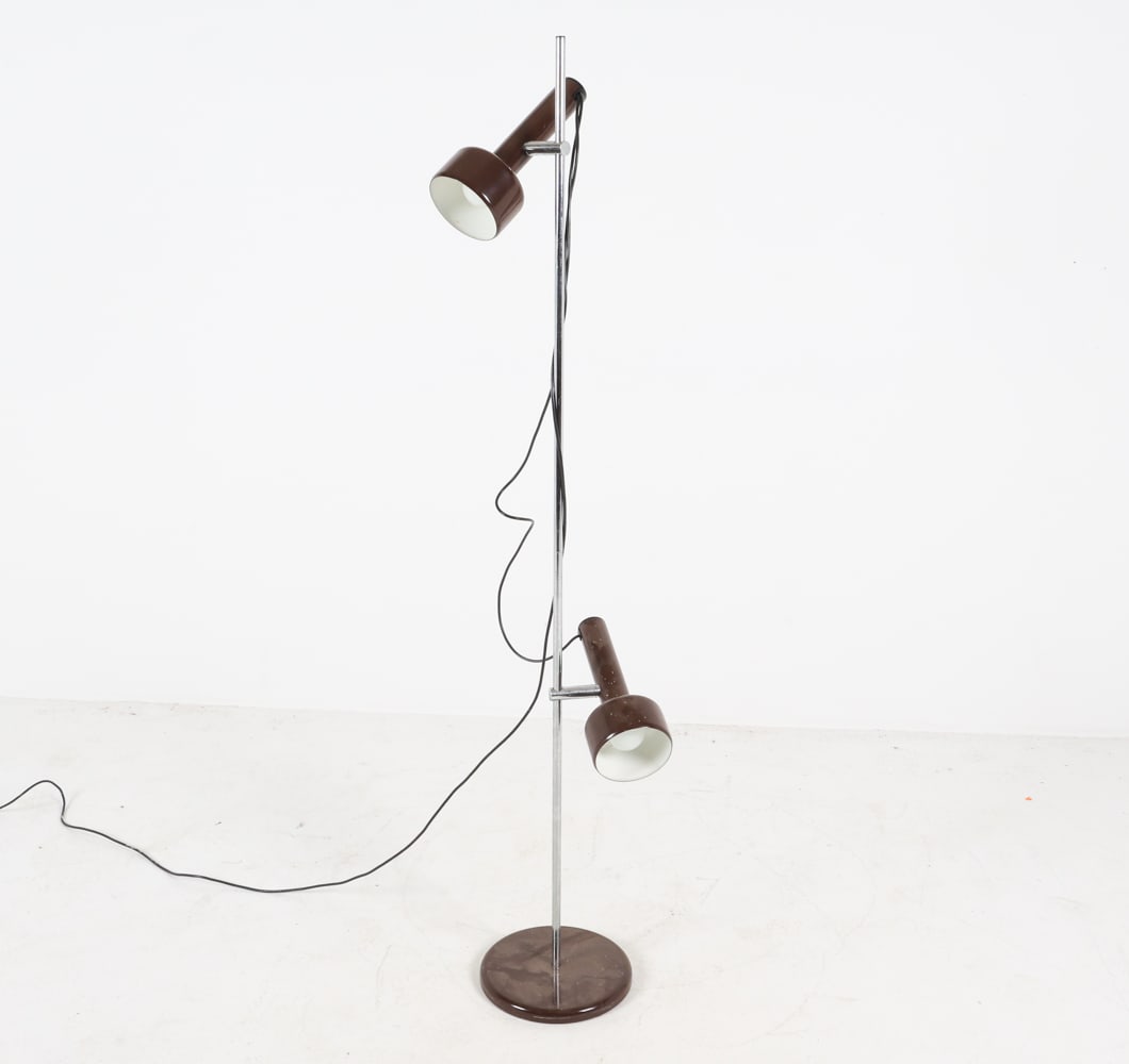 SCANDINAVIAN CHROME FLOOR LAMP, CIRCA 1970'S (1 of 12)