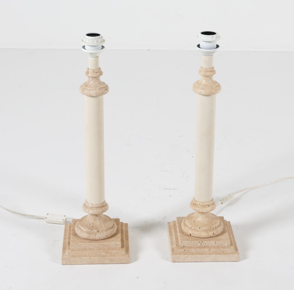 MAISON LE DAUPHIN FRENCH STONE LAMPS, C.1970'S (1 of 12)