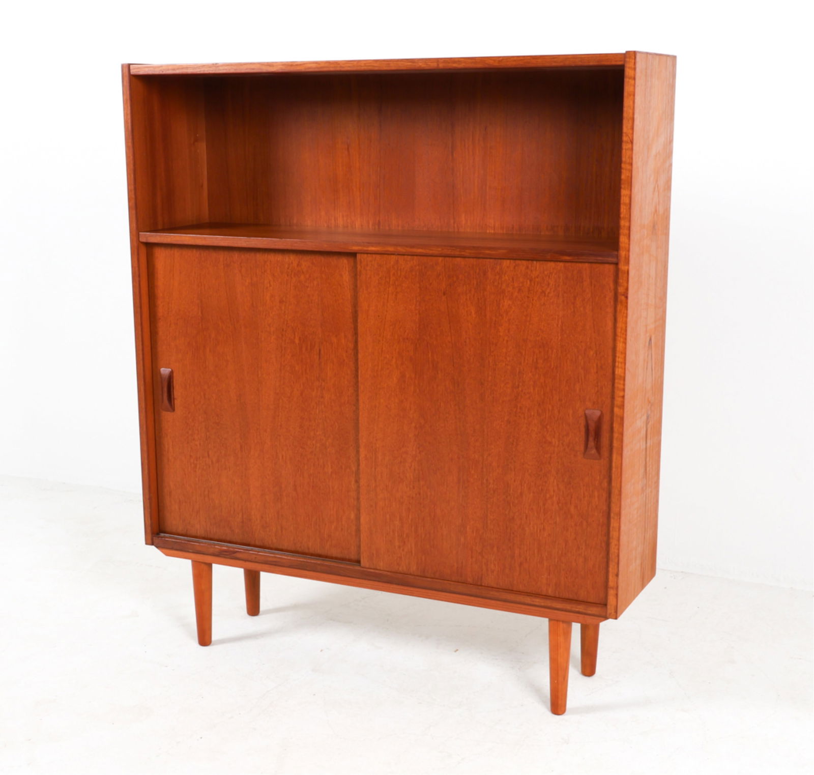 DANISH TEAK BOOKCASE CABINET, CIRCA 1960'S (1 of 15)