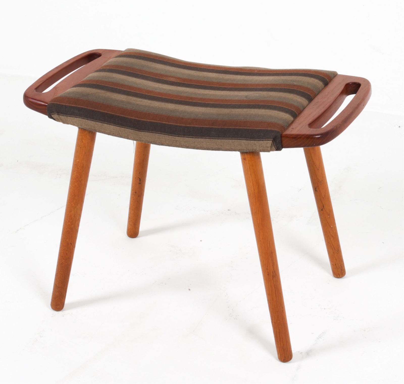DANISH TEAK AND HANDLED STOOL, C.1960'S (1 of 13)