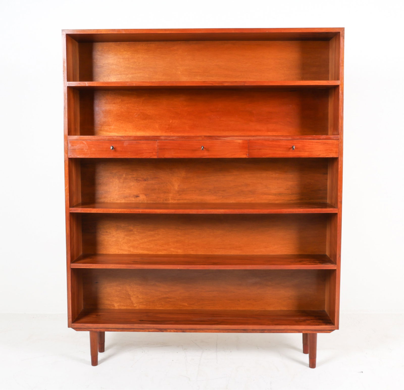DANISH MID-CENTURY WALNUT BOOKCASE, C.1950'S (1 of 15)