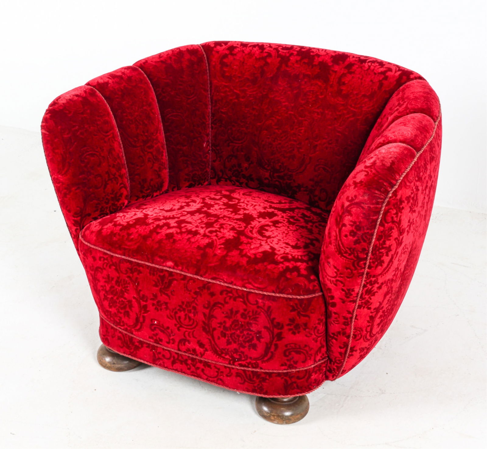 SCANDINAVIAN DAMASK VELOUR CLUB CHAIR (1 of 16)