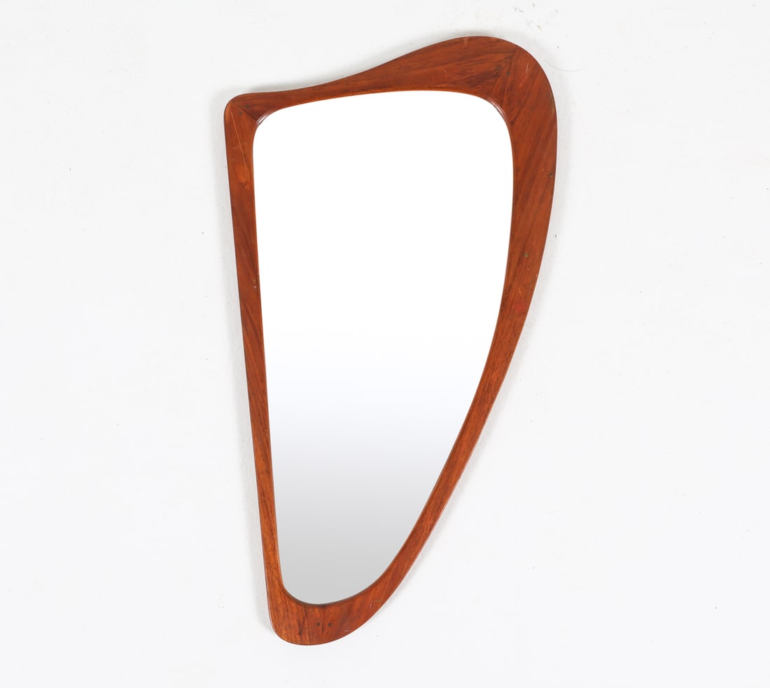 DANISH TEAK ATOMIC WALL MIRROR, C.1960'S (1 of 10)