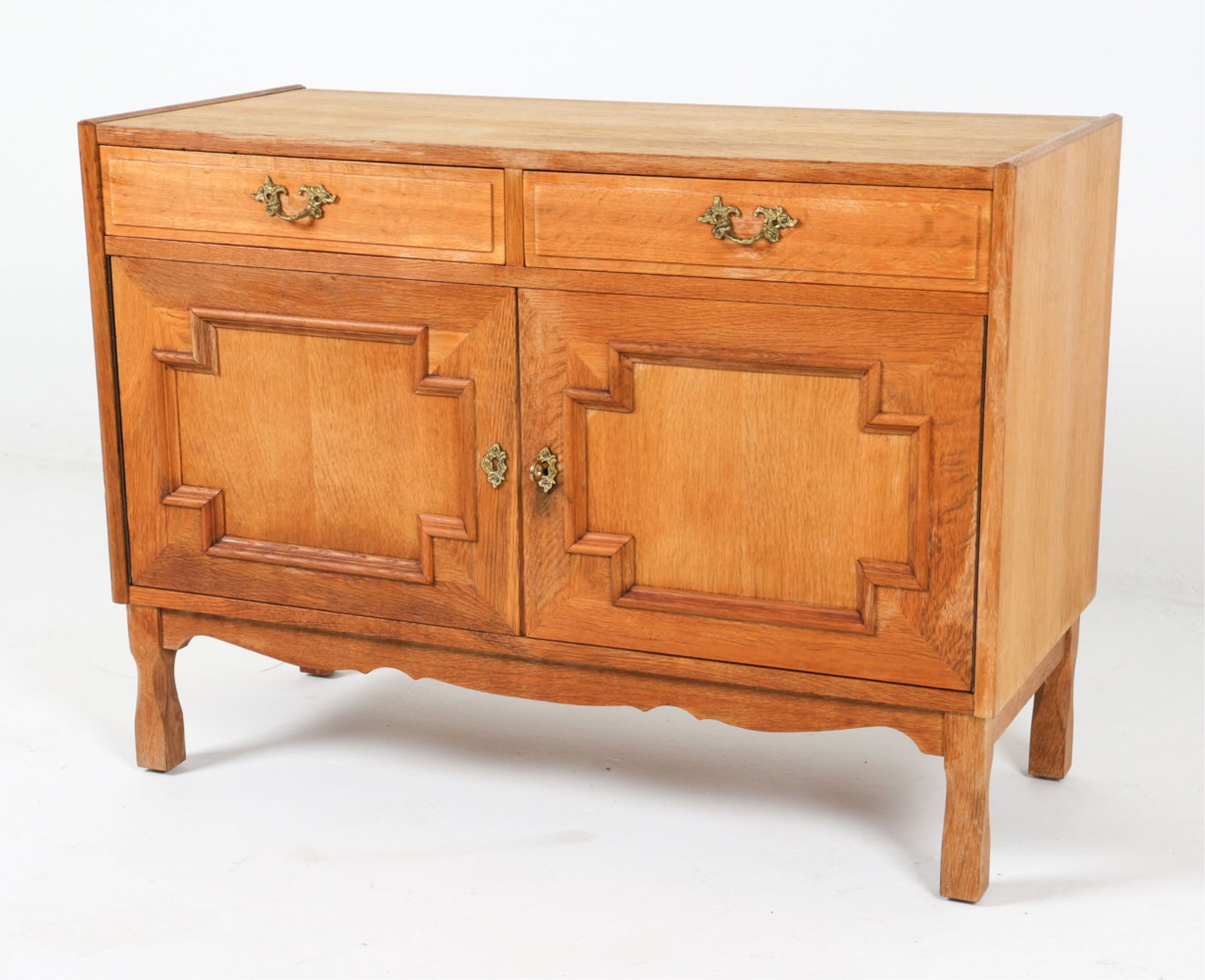 DANISH BRUTALIST OAK CABINET, C.1970'S (1 of 19)