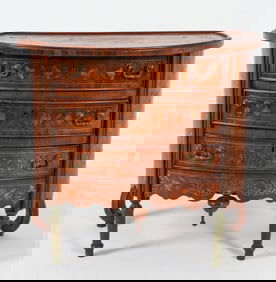 ANTIQUE FRENCH LOUIS XV STYLE MARQUETRY CABINET