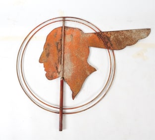 PONTIAC DEALER'S INDIAN WEATHERVANE, C.1930'S