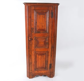 ANTIQUE PINE CORNER CABINET