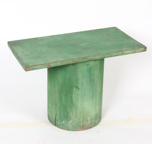 ANTIQUE PAINTED PINE STAND