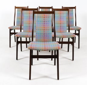 (6) DANISH TEAK DINING CHAIRS BY FARSTRUP C. 1960S
