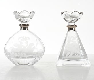 GLASS PERFUME BOTTLES