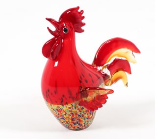 MURANO STYLE ART GLASS CHICKEN