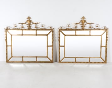 NEOCLASSICAL STYLE SEGEMENTED MIRRORS