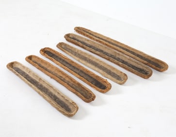 VINTAGE FRENCH RATTAN BAGUETTE BASKETS