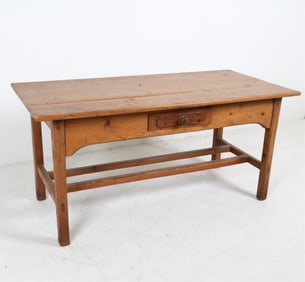 ANTIQUE FRENCH PINE FARMHOUSE TABLE