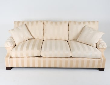 BAKER STRIPED SILK SOFA