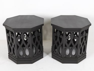 BAKER OCTAGONAL SIDE TABLES
