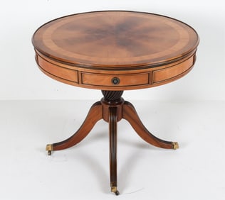 REGENCY STYLE ROUND DRUM GAMES OR CENTER TABLE