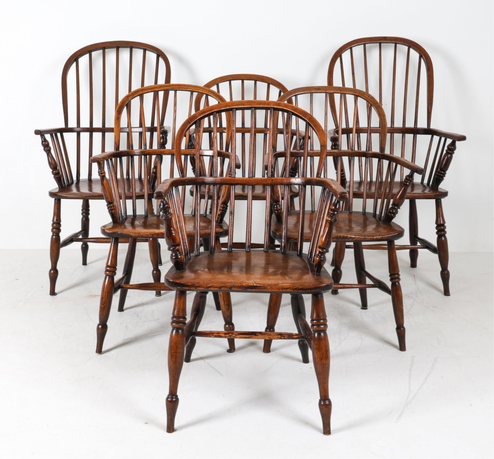 (6) OAK HOOPBACK WINDSOR CHAIRS (1 of 9)