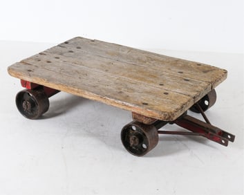ANTIQUE INDUSTRIAL FACTORY CART