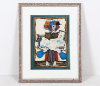 CLAUDIO MELI SIGNED MIXED MEDIA PRINT